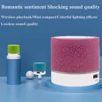 New Mini Portable Car Audio A9 Dazzling Crack LED Wireless Bluetooth 4.1 Subwoofer Speaker TF Card 5
