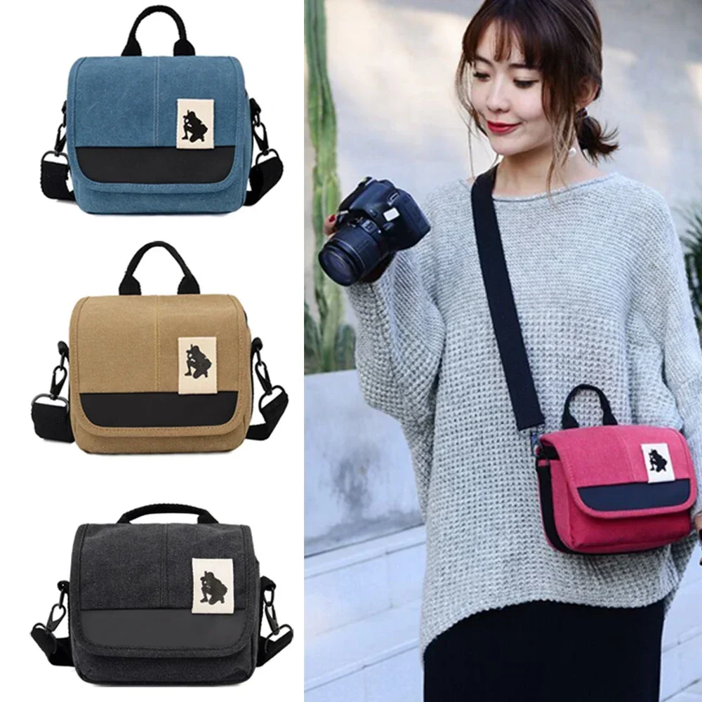 Canvas Camera Bag Case Bag For Canon EOS M10 M6 M5 SX60 SX50 SX30 SX510 1100D 1200D 1300D 450D 500D 600D 550D 18-55mm lens Canvas Camera Bag Case Bag For Canon EOS M10 M6 M5 SX60 SX50 SX30 SX510 1100D 1200D 1300D 450D 500D 600D 550D 18-55mm lens