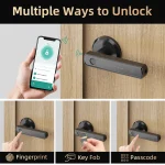 Viladepot Smart Lock Fingerprint Door Lock App Control Passcode Unlock Electronic Touchscreen Keypad 3