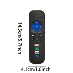 2 remote controls compatible with TCL Roku/Hisense Roku/Onn Roku/Philips Roku smart TV (not applicable to RokuStick and box) 4