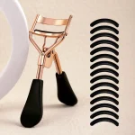 with 15 Silicone Pads and Stainless Steel Eyelash Curler Portable Eyelash Curler, Used for Eyelash Extension and Curling Tools 6