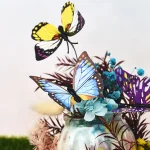 24Pcs/set Butterflies Garden Yard Planter Colorful Whimsical Butterfly Stakes Decoracion Outdoor Decor Flower Pots Decoration 3