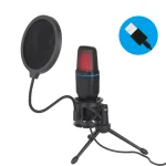 USB Microphone RGB Microfone Condensador Wire Gaming Mic for Podcast Recording Studio Streaming Laptop Desktop PC 5