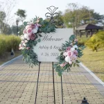 2pcs Wedding Decoration Flowers, Artificial Rose Wreaths,Suitable for Outdoor Decoration,Home Decoration,Wedding Arch Decoration 5