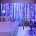 Curtain Light for Party/Wedding/Festival/Christmas,Window Blinking String Light for Bedroom/Living Room,USB Plug with 8 Modes 6