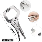 AIRAJ 7 inch Multifunctional Pliers, Locking pliers Carbon Steel Electrician, Anti Slip Maintenance, Durable Manual Tool 5