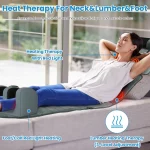 Electric Massage Mattress Vibrating Heating Infrared Massager Cushion For Neck Back Foot Full Body Pain Stress Relief Body Relax 3