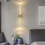 Nordic Bubbles Crystal Rod LED Wall Lamp Bedroom Bedside Living Room Wall Light Aisle Interior Home decoration AC85-265V 4