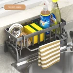 Kitchen Shelf Cleaning Cloth Storage Draining Rack Household Detergent Sponge Rack Water Sink Water Sink Water Sink Artifact 2