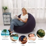 Large Lazy Inflatable Sofa Chairs PVC Lounger Seat Bean Bag Sofas Pouf Puff Couch Tatami Living Room Supply Outdoor Camping 4