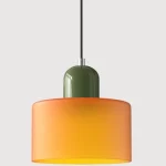 European Retro Glass LED pendant lightS Bedroom Headboardl hanging lamp Restaurant Bar Counter Coffee Shop Bar Lighting Fixtures