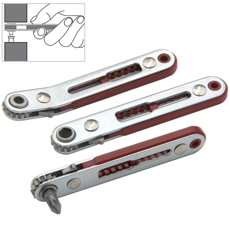 Multifunctional Bidirectional Forward and Reverse Ratchet Screwdriver Elbow Flat Head Wrench Cross Screwdriver Slotted Tool Multifunctional Bidirectional Forward and Reverse Ratchet Screwdriver Elbow Flat Head Wrench Cross Screwdriver Slotted Tool