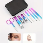 9-18pcs Set Professional Stainless Steel Manicure & Pedicure Kit Precision Nail Care with Travel Case with Nail Clipper Scissor 4