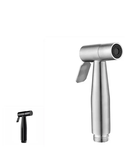 Bathroom Stainless Steel Faucet Spray Handheld Toilet Bidet Faucet Stainless Steel Hand Bidet Sprayers Brushed Water Sprayer
