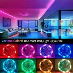 RGB Led Strip Lights 1M-40M  Led Room Light with APP Control Flexible Ribbon Luces Led Tape for Room Bedroom Decoration 2