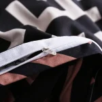 Luxury Black Bedding Comforter Set with Pillow Case SIngle Full Size Bed Linen Duvet Cover Set Queen/King Double Single Bed 5