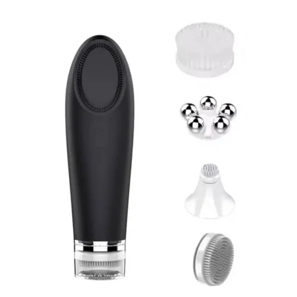 Multi-functional Rotating Face Massager Deep Cleaning Soft Silicone Facial Cleanser Brush Electric Facial Cleansing Brush