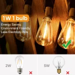 ST38 String Lights Outdoor Garland Connectable Shatterproof Waterproof Plastic LED Bulb Dimmable Patio Garden Decor Fairy Lighst 5