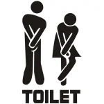Creative Funny Toilet Wall/Door Stickers Bathroom Decoration Waterproof Decals Vinyl Wallpaper Poster Home Decor The Wall O E0O8 3