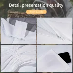Full Body Beekeeping Clothes Professional Beekeepers Clothes Protection Beekeeping Suit Safty Veil Unisex Children Protective 6