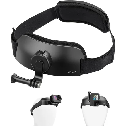 CM027 Camera Head with Mount Supports Vertical Shooting, Suitable for GoPro Max, DJI Osmo Action, Insta360, Sports Cameras