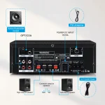 Woopker AK35/AK45/AK45 Pro/AK55 Digital Amplifier Bluetooth Sound Amplifier 2 Channel HIFi FM USB Audio Amp For Home Car Karaoke 5