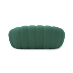 Sdorens 78'' Modern Curved Boneless Sofa Comfy 3D Knitted Fabric Loveseat Couch Football-Shaped Lazy Floor Sofas for Living Room 3
