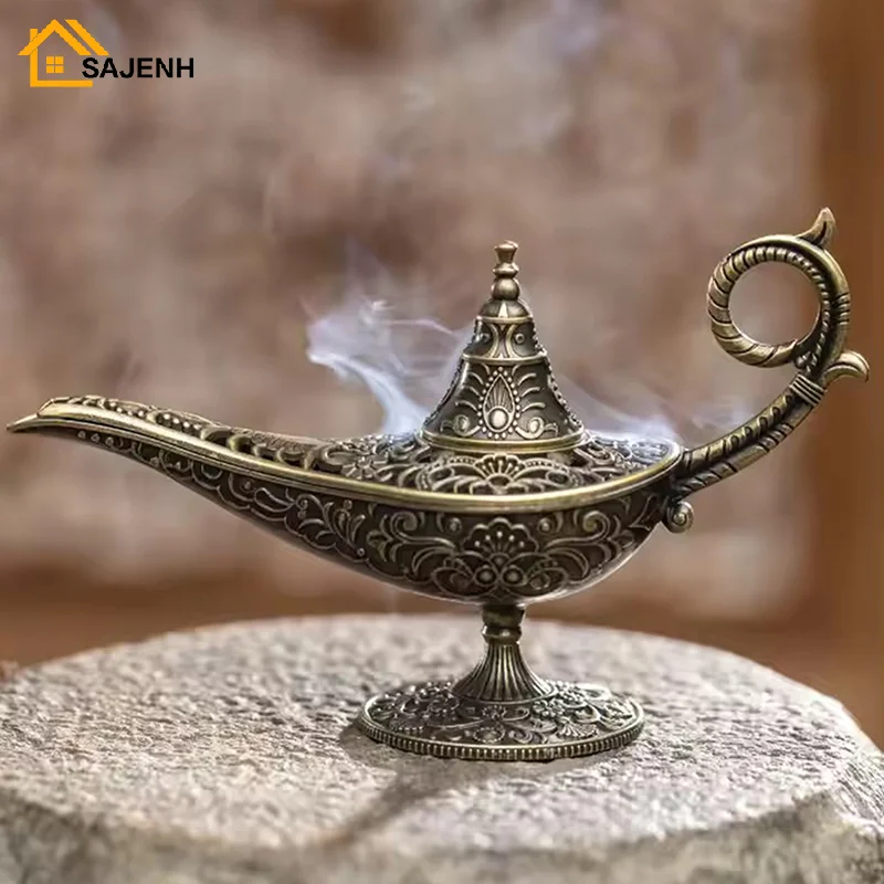 Antique Style Lamp Metal Incense Burner Scented Unscented Candle Holder Home Decor Gift Arabic Incense Burner Antique Style Lamp Metal Incense Burner Scented Unscented Candle Holder Home Decor Gift Arabic Incense Burner