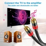 Coaxial Digital Audio RAC Cable SPDIF RCA to RCA Cable Audio Video Male for DVD Projector TV Speaker Amplifier 0.5M 1M 2M 3M 5M 3