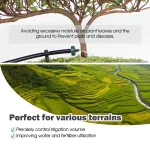 20-200PCS 2L 4L 8L Pressure Automatic Compensating Dripper Steady Flow Garden Emitter Durable Irrigation Water Regulator Dripper 6