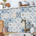 24pcs/set Light Color Tiles Sticker Wall Stickers Kitchen Bathroom Home Renovation Wallpaper Waterproof Self-adhesive Wall Decal 3