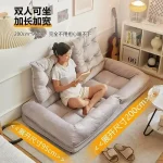Lazy Sofa Bedroom Balcony Single Person Folding Double Person Tatami Sofa Bed Living Room Furniture 5