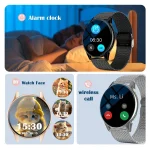 New Global Smartwatch for Android/IOS Phone Wireless Call Answer Heart Rate Blood Pressure Monitoring Message Push for Men Women 2