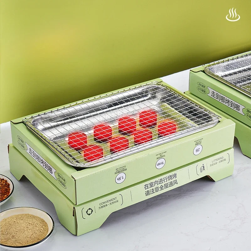 Disposable Grill Grill Picnic Stove Portable Household Outdoor Fruit Charcoal Smokeless Grill Charcoal Disposable Grill Grill Picnic Stove Portable Household Outdoor Fruit Charcoal Smokeless Grill Charcoal