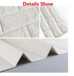 10/20pcs 3D Wall Stickers Self Adhesive Foam Pane Room Decor Waterproof peel and stick Wallpaper for Interior Decoration 4