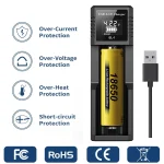 USB LCD Battery Smart Charger 1 / 2 Slots Dual For 18650 3.7V Rechargeable Lithium Battery For 1.2V NI-MH AA / AAA Battery 2