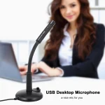 USB Desktop Microphone 3.5mm Omnidirectional PC Laptop Computer Mic for Computer Gaming Recording Chatting Singing Meeting 6