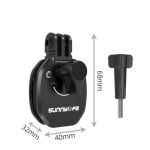 Motorcycle Windshield Clamp Clip for GoPro 13 12 11 Insta360 X5 X4 X3 for DJI Osmo 360/Action 5 Pro/Action 6 5 4 3 Nano/Go Ultra 2