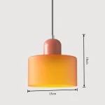 European Retro Glass LED pendant lightS Bedroom Headboardl hanging lamp Restaurant Bar Counter Coffee Shop Bar Lighting Fixtures 3