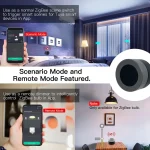 MOES Tuya ZigBee Smart Knob Switch Wireless Scene Switch Button Controller Battery Powered Automation Scenario Smart Life App 2