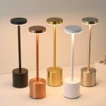 3 Colors in 1 Lamp LED Table Lamp Touch Switch Type C Rechargeable Bedside Night Light Portablefor Club Bar Room Ambient Decor 6