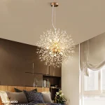 Modern Sky Star Fireball Crystal Pendant LED Lighting Dandelion Restaurant, Living Room Pendant, Bar Art Danish Luminaire 5
