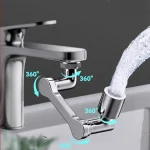Stainless steel Robotic Arm Extension Faucet Aerator 1080 °Swivel 2 Modes Water Tap Nozzle Faucet Extender Kitchen Mixer Aerator 4