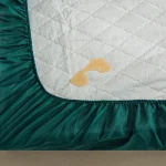 Waterproof Quilted Mattress Protector Breathable Mattress Cover Anti-mite Anti-bacterial Fitted Bed Sheet No Pillowcase 4