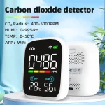WIFI Air Quality Tester Portable PM2.5 CO2 Air Pollution Analyzer Temperature Humidity Test Meter APP Control Infrared Sensor