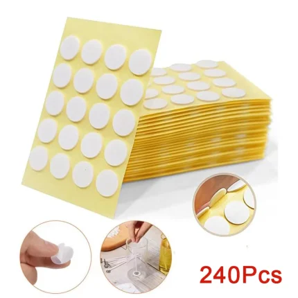 240PCS Candle Wick Stickers Heat Resistance Double-Sided Stickers Adhere Steady in Hot Wax Wick Sticker