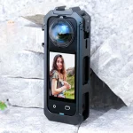 PC/Metal Protective Frame For Insta360 X5 Camera Magnetic Quick Release Action Camera Frame with Cold Shoe Mount Cam Accessories 5