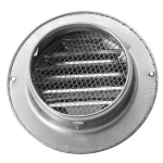 Stainless Steel Vent Cap Rainproof Exterior Wall Air Outlet Grille Round Heating Cooling Vent Cover 75/80/100/20/150/160MM 5