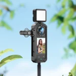 PC/Metal Protective Frame For Insta360 X5 Camera Magnetic Quick Release Action Camera Frame with Cold Shoe Mount Cam Accessories 6