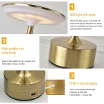 New Chinese table lamp bedroom USB camping atmosphere light indoor bedside LED creativity Gift night light Wireless Touch Lamp 4